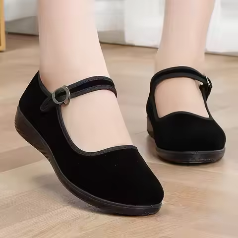 Hotel Shoes - Women's Mother Work Shoes, Comfortable and Breathable Polyurethane Soft-Soled Women's