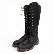 狀況極佳☆RED RED WING 3385 繫帶 Gloria 皮革長靴，黑色，尺寸 9B (26cm)，美國製造，女款。