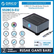 Orico DOCKING SATA HDD/SSD 10gbps USB-C 3.2 Adjustable RGB - 5528C3