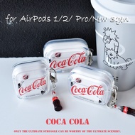 Coca-Cola Transparent AirPods Pro2 Case Air Cushion Headphone Case for AirPods 3 AirPods Pro AirPods 1/2 Gen Case