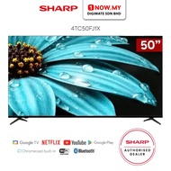 SHARP 4TC50FJ1X 50" Smart LED TV with Google TV Netflix YouTube Google Play Chromecast Built-in Wi-F