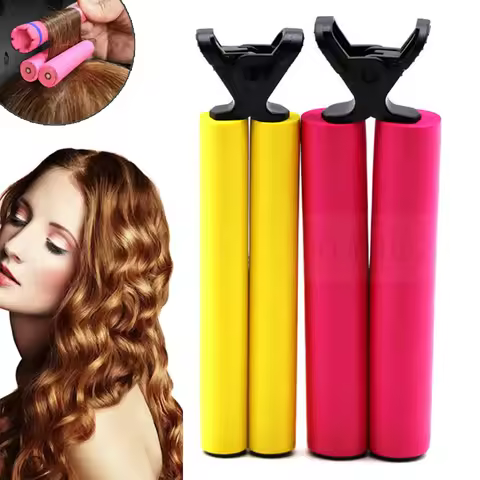 Hair Rollers Set Cold Perm Rods Curler Bars Hair Clip Curling Fluffy Wavy Perm Hair Clips Barber Sty