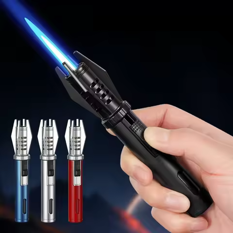 New Handheld Spray Gun Gas Lighter, Windproof Direct Injection High Temperature Welding Gun, Portabl