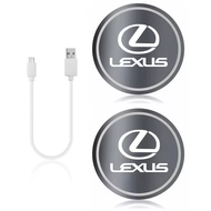 2Pcs Car Emblem Water Cup Pad Color Insulated Coasters Mat For Lexus RX300 IS200 IS250 ES350 Ct200h