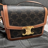 CELINE TEEN TRIOMPHE 棕色老花包