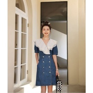 Women's Dresses, Denim Dresses, Size L - 4XL, Imported Women's Tops, Women's Clothes, Busui, 297C.N