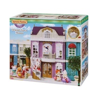 【★Sylvanian Families】Japan〈Stylish grand house in town〉 Roof, chandelier, spiral staircase, furniture, luxury, houseシルバニア 【海外版】街のおしゃれなグランドハウス