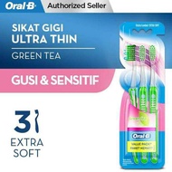 Sikat Gigi Oral-B Oral B UltraThin Green Tea Black Tea Sikat Gigi