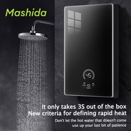 6500W 220V LED Instant Electric Water Heater Silent Mode Anti-Leak Tank Shower Head Waterproof Touch