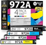Smart Ink Compatible Ink Cartridge Replacement for HP 972A 972 (4 Pack Combo) to use with PageWide P