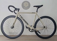 TSUNAMI SNM-100 Drop Bar Fixie | Fixed Gear 40mm Deep Profile Aero Fixed Gear Bicycle