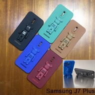 Stand Case Samsung J7 Plus Casing Silica Gel Holder Softcase