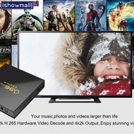 [ISHOWMAL]Q96 MAX For Android 14 TV Box 4K UHD Streaming Media Player with Quad Core CPU