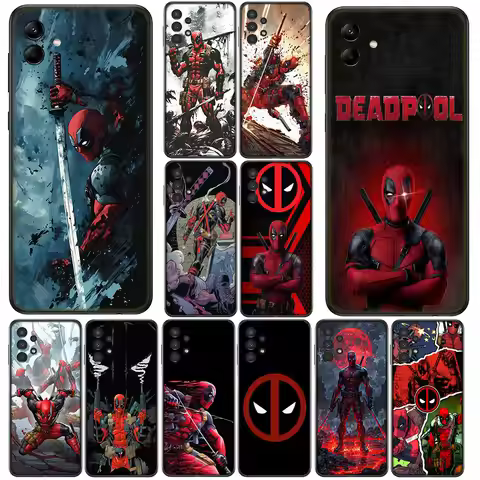 Deadpool Marvel Casing Phone Cover for Samsung Galaxy A56 A26 A36 A10 A20 A30 A31 A32 A50 A51 A52 A5