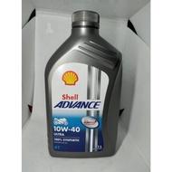 OLI MOTOR SHELL 1 liter 4T ADVANCE ULTRA 10W-40 - OLI SEPEDA MOTOR OLI