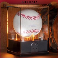 [SONONIA] Baseball Display Case with LED Showcase Protector Baseball Case Display