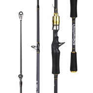 Sougayilang【พร้อมส่งในไทย】6FT/7FT ทอง/เงินหมุน/คันเบ็ดลากสูงสุด 6-12lb รอกตกปลา คันเบ็ด คันตีเหยือปล