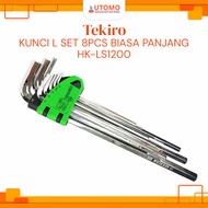 Tekiro L-Shaped Wrench Set 8 Pcs MM (Length) L-Shaped Wrench Set / Tools - Tools