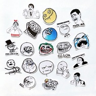 Bộ 20 Sticker Chủ Đề Troll Face Meme (2020) Hình Dán Chống Nước Decal Chất Lượng Cao Trang Trí Va Li Du Lịch, Xe Đạp, Xe Máy, Laptop, Nón Bảo Hiểm, Máy Tính Học Sinh, Tủ Quần Áo, Nắp Lưng Điện Thoại