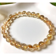 Gelang Tangan Kristal / Natural Crystal Golden Rutilated Quartz Bracelet 天然水晶钛晶手链