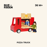 Blue Ribbon Toys รถขายพิซซ่า(PIZZA TRUCK) ของเล่นไม้ เสริมจินตนาการ
