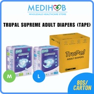 TRUPAL SUPREME Standard Adult Diapers Lampin Dewasa TAPE 80pcs