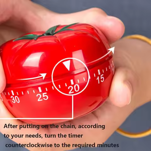 Tomato Timer Electronic Kitchen Timer Reminder Pomodoro Mechanical Countdown Alarm Kitchen Cooking T