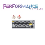KEYCHRON Q2 CARBON BLACK/SPACE GRAY MECHANICAL KEYBOARD RED/BROWN SWITCHES (3 MONTHS WARRANTY BY TEC