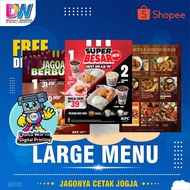 Custom MenuLARGE | Albatros Menu