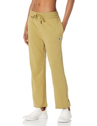 Champion Women's Campus French Terry Crop Wide Leg Pant