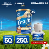 Ensure Gold HMB Cokelat 800 g x5 - Nutrisi Dewasa Rendah Laktosa