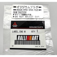 NEW Label Engine Maintenance Plug Mitsubishi Lancer Evo4 Evo5 Evo6 Evo7 Evo8 Evo9 Cp9a Ct9a 4G63 Sti