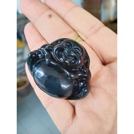 P149 Ready Stock GUATEMALA LAUGHING BUDDHA 翡翠危地马拉佛公吊坠 FG 41x9.634.5