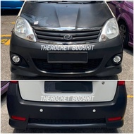 READY STOK Perodua Viva Elite Full Set Front &amp; Rear Bumper Bodykit With Front Bonnet Material PP No Paint