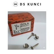 Screws SOLACermin 1 Box 100 Pcs | Size 8x1 / 8x1-1/4 / 8x1-1/2