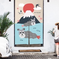 雪納瑞 富士山 門簾