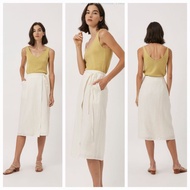 Bnwt, OUR SECOND NATURE textured wrap skirt