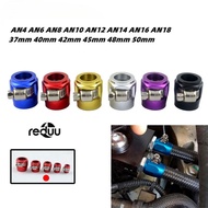 Universal Fuel Oil Line Hose Finisher AN4 6 8 10 12AN 37 40 42 45 48 50mm Water Diesel Pipe Clamp Fi