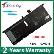 💥DXGH8 Laptop Baery For Dell XPS 13 9380 9370 7390 For Dell Inspiron 7390 2in1 7490 G8VCF H754V 0H754V P82G 52WH