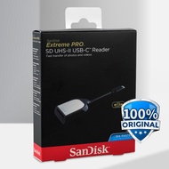HITAM Sd Card Reader UHS-II USB Type C 3.0 SD SDDR-409 Black Sandisk Extreme PRO