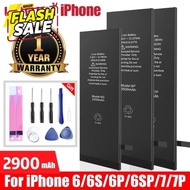 แบตแท้ไอโฟน มีโลโก้ เช็คสุขภาพแบตได้ 100% รับประกัน 1ปี iPhone 5s 5SE 5 6 6plus 6s 6sp 7 7plus 8 8pl