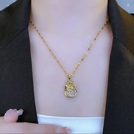 JG28Dollar Money Bag Pendant Chain Necklace Beautiful Lucky Necklace