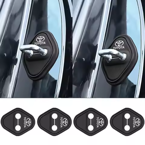 2/4Pcs Car Silicone Door Lock Cover Protect Buckle Cover Auto Accessorie For TOYOTA Corolla Auris Pr