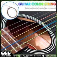 6Pcs Rainbow Color gitar tali  E-A for Acoustic Guitar String Classic Acoustic Folk Guitar Parts Acc