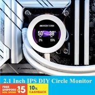 2.1 Inch IPS Round Screen Dynamic Display Temperature AIDA64 Circle Monitor DIY Covering 120/240/360 Water Cooling PC CPU AIO