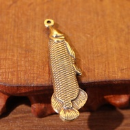Alloy Golden Arowana Keychain · Pendant · Golden Small Goldfish Pendant Keychain Accessories Pendant
