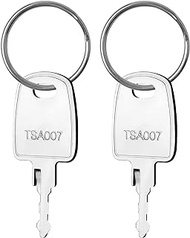 CHolic Key for TSA, 2PCS TSA007 for Master Luggage Lock Keys Compatible with Luggage Suitcase Password Locks