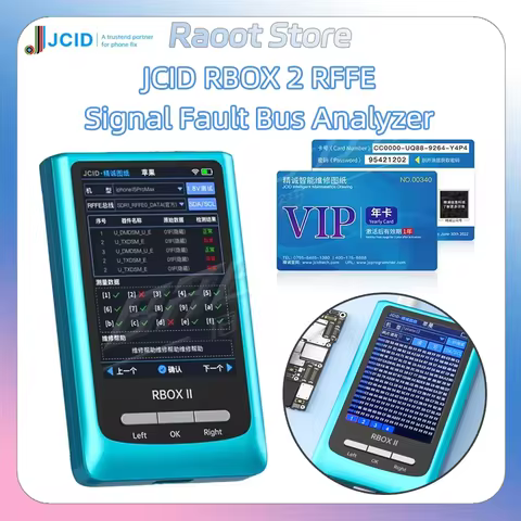 JCID RBOX 2 RFFE Bus Analyzer Signal Fault Detector Chip Code Locator with Motherboard Drawing Tool 