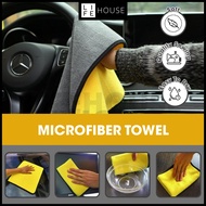✨Ready Stock✨ Dual Layer Car Wash Cleaning Microfiber Towel Kain Lap Kereta Dapur Microfibre Cloth K