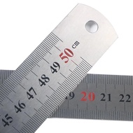 50cm Stainless Steel Metal Straight Ruler Double Sided Precision Measuring Tool Metric Ruler Diy Dra